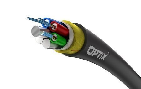 OPTIX cable ADSS-XOTKtsdD 144x9/125 12T12F ITU-T G.652D 2.7kN (SPAN 50m)